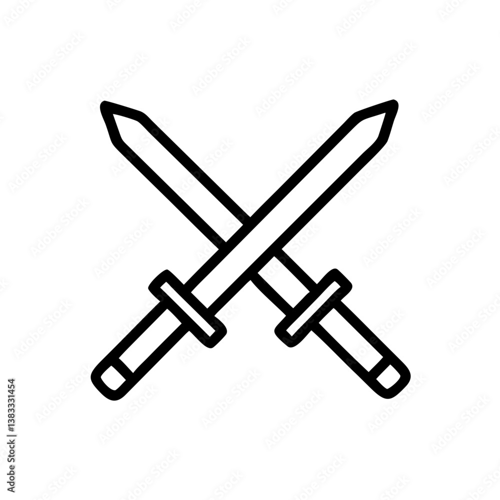 Crossed Swords Icon Crossed Swords Icon