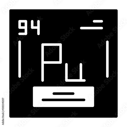 Plutonium Outline Style Icon