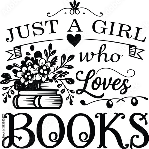 Book Lover SVG Design, Funny Bookish svg, Reader Book Addict svg, 