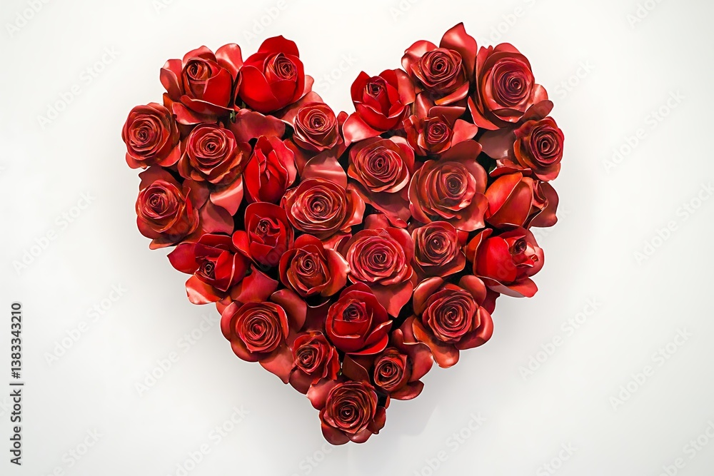 A beautiful heart-shaped arrangement of red roses, symbolizing love, passion, and romance, perfect for a special occasion like Valentine's Day. A beautiful heart-shaped arrangement of red roses, symbolizing love, passion, and romance, perfect for a special occasion like Valentine's Day.