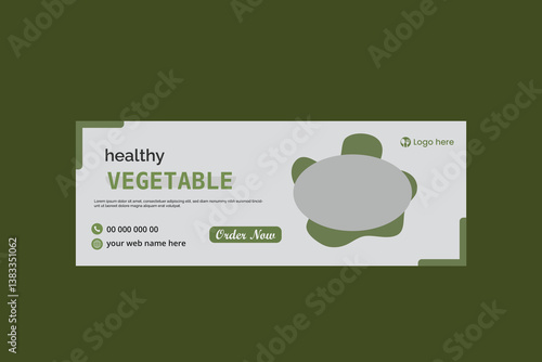 Restaurant food banner design template