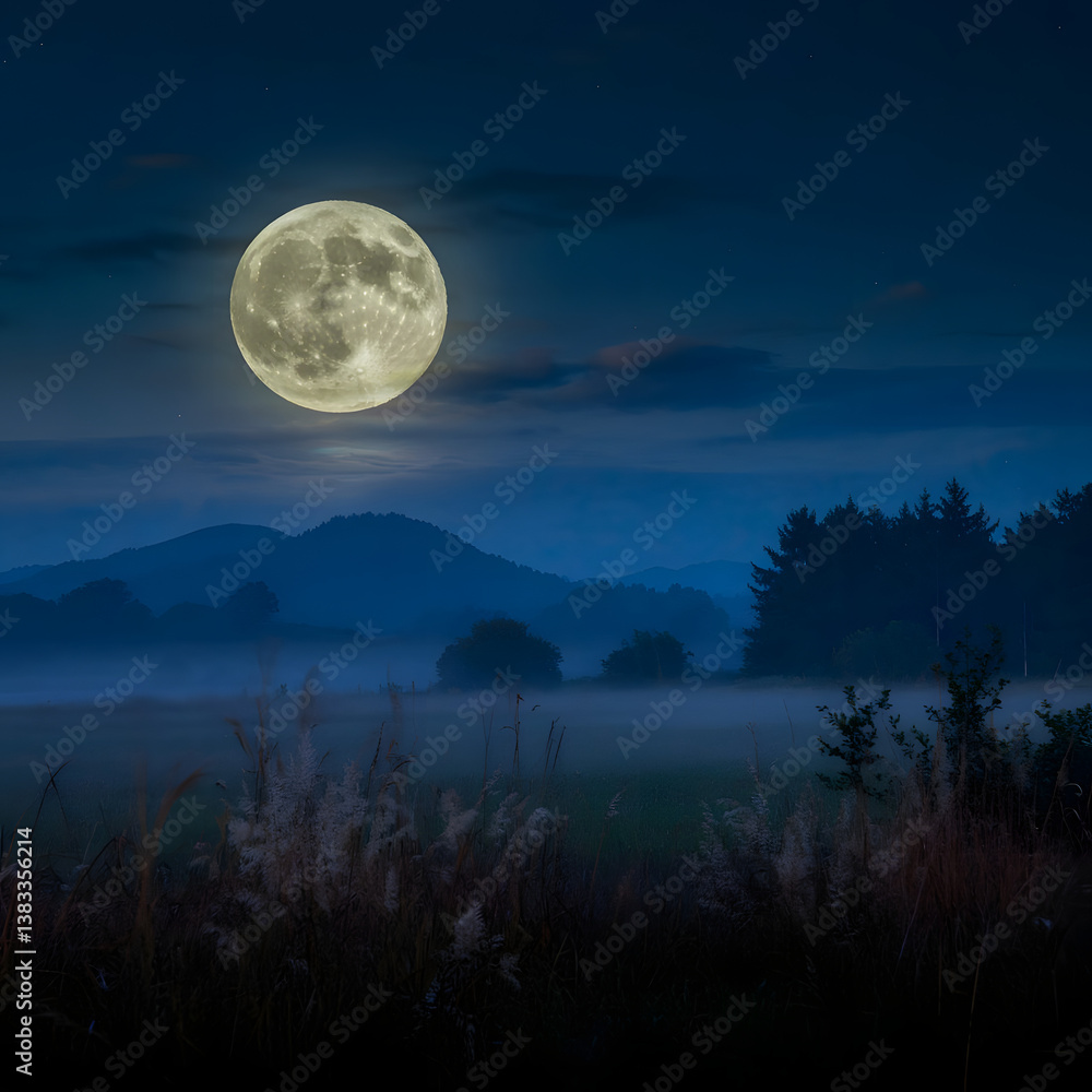 Fototapeta premium a beautiful moon