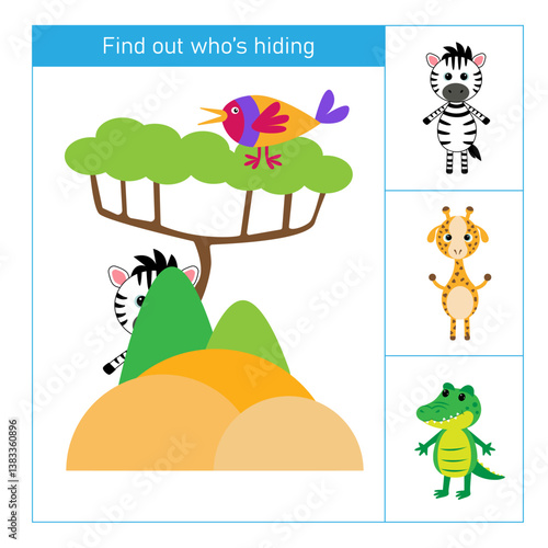 Find out who's hiding with zebra
