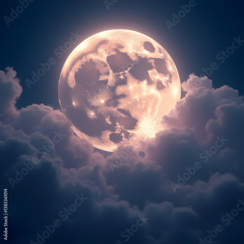 a beautiful moon