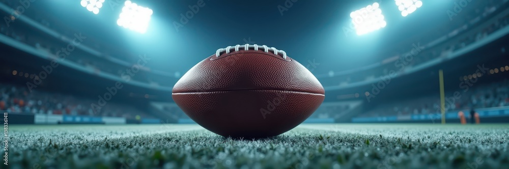 Stadium Lights Illuminate Football Preparation Stadium Lights Illuminate Football Preparation