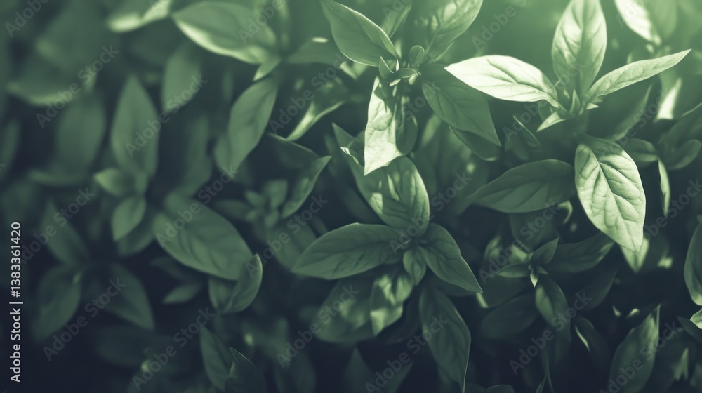 Lush green foliage background, sunlit leaves. Lush green foliage background, sunlit leaves.