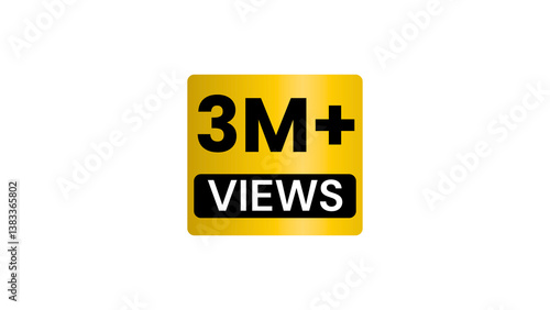 3 million views transparent background png