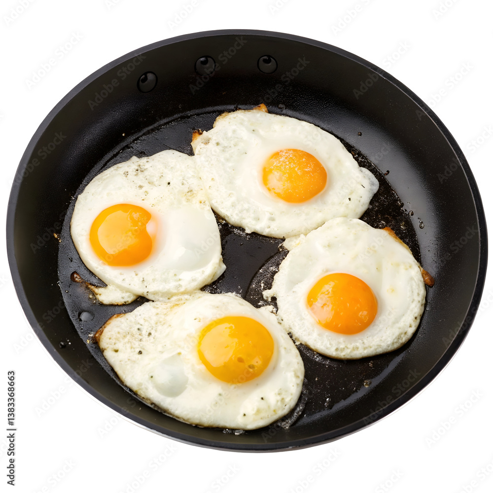 fried egg on a frying pan fried egg on a frying pan
