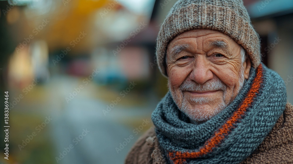 portrait of a smiling grandfather portrait of a smiling grandfather