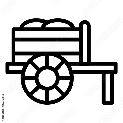Wood Cart Icon