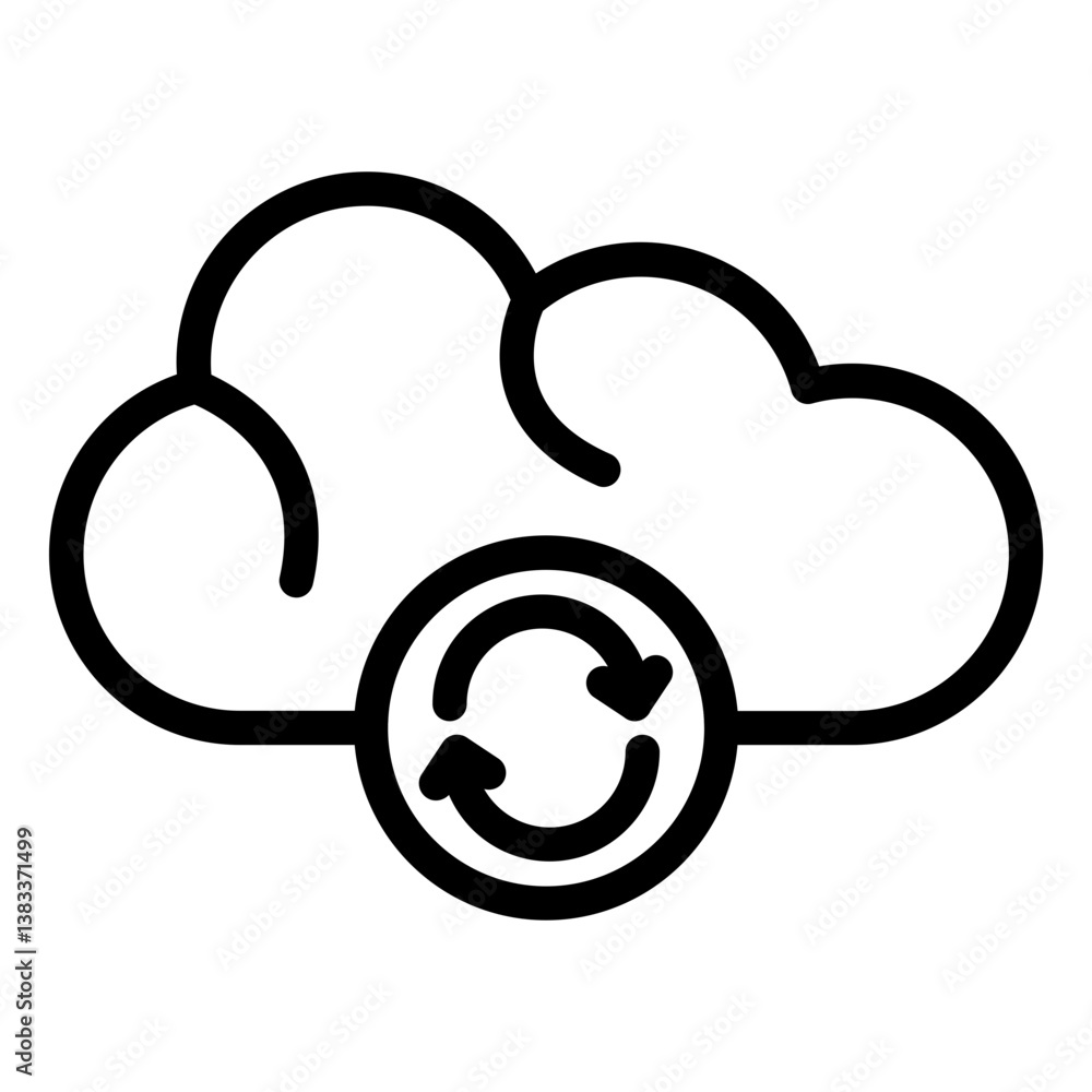 Cloud Sync Icon Cloud Sync Icon