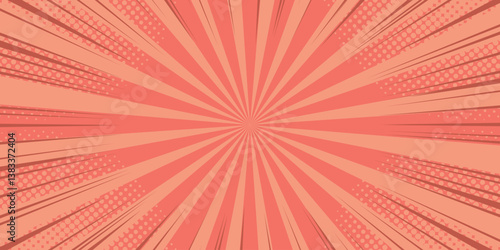 comic orange pattern corner halftone