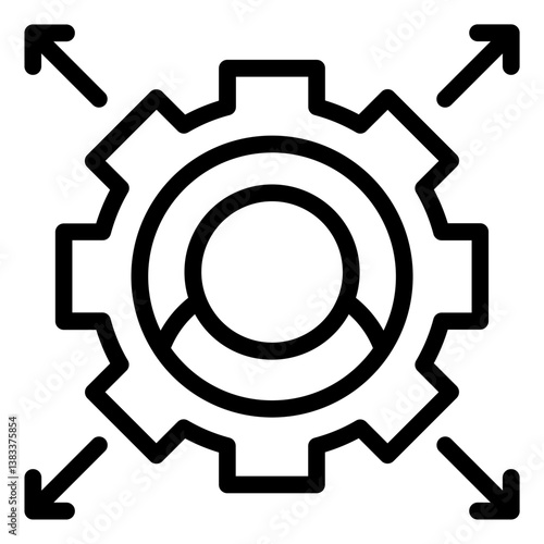 Network Scalability Icon