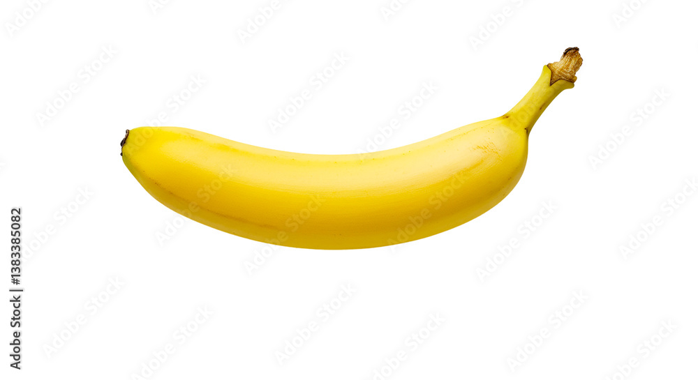 A single ripe yellow banana isolated against a black background in a studio setting with soft lighting A single ripe yellow banana isolated against a black background in a studio setting with soft lighting