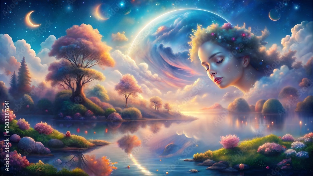 Fototapeta premium fantasy space scene