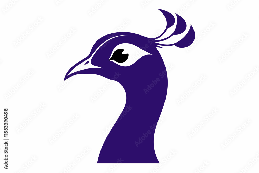 Fototapeta premium head of peacock