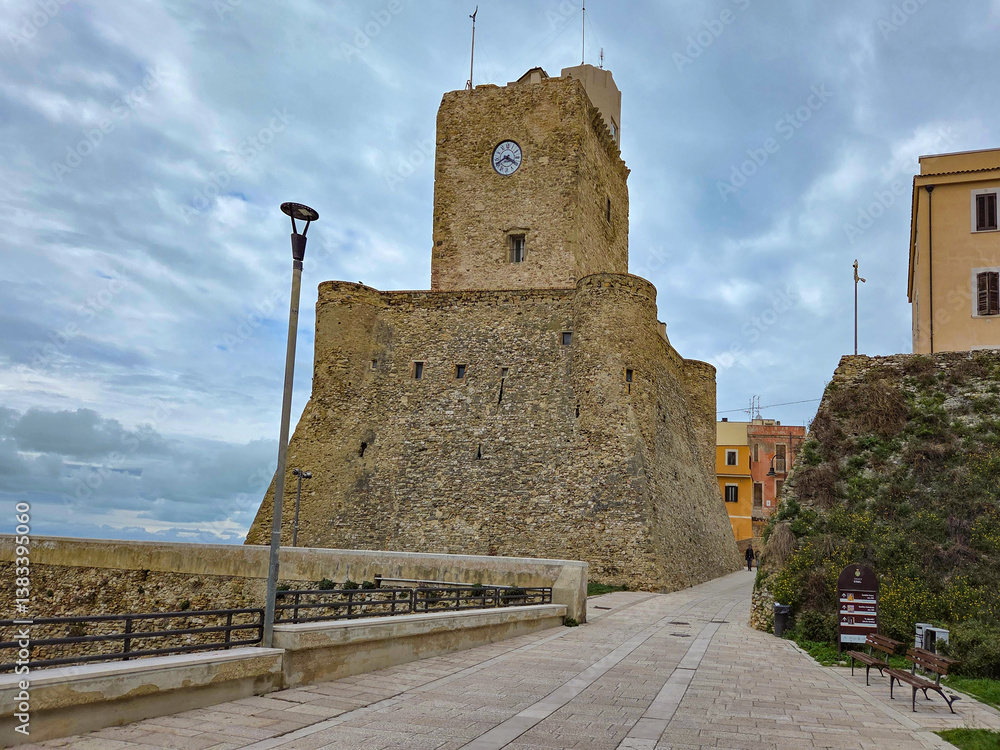 The tower of the castle of Termoli, a town in Molise in Italy.