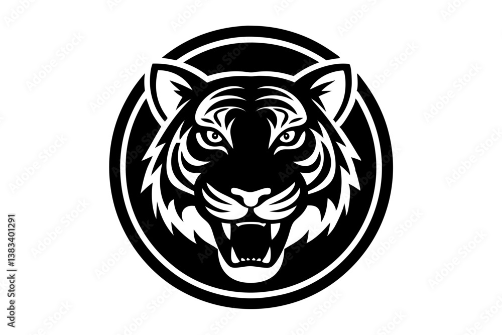 Fototapeta premium tiger head vector