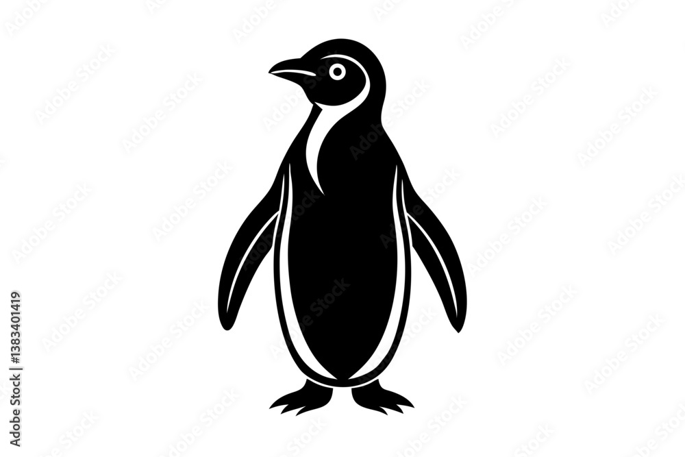 Obraz premium penguin on a white background