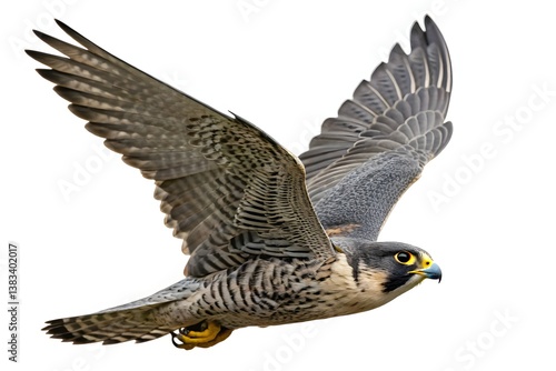 Red-tailed hawk and eagle, wild birds of prey with brown feathers and powerful wings, soar in flight across the blue sky, embodying nature's raptors as they fly