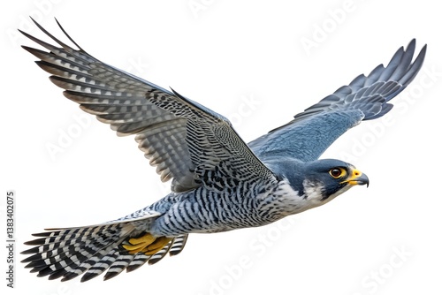 A wild eagle, hawk, and osprey soar in flight across the blue sky, their powerful wings carrying these magnificent birds of prey through nature