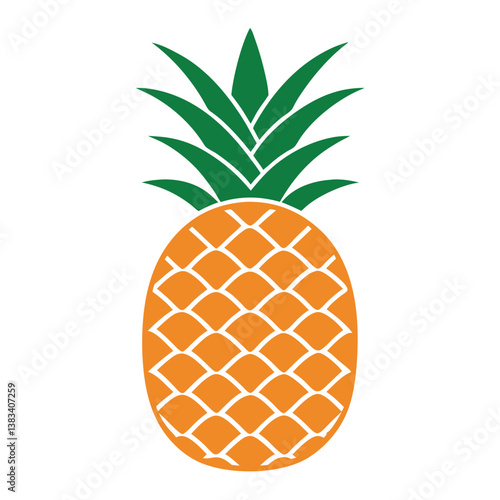 pineapple vector Design on white background