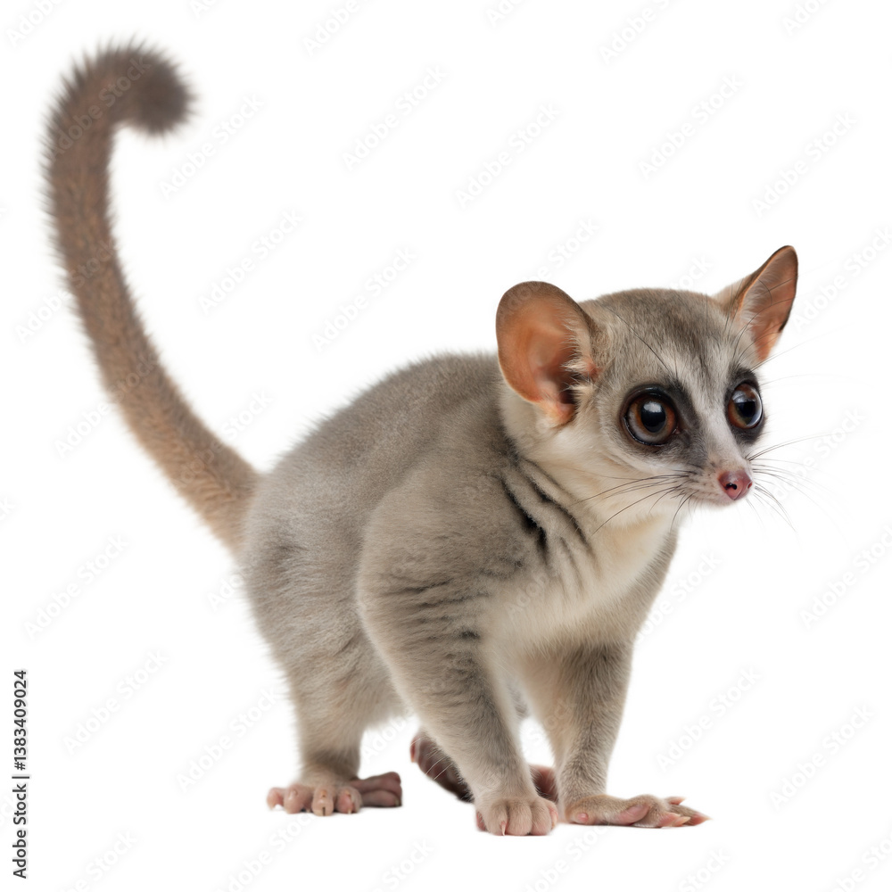 Fototapeta premium Grey Mouse Lemur AI Generated Image