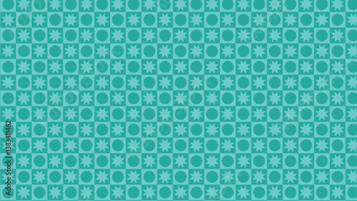 Wallpaper Mural Modern Seamless Geometric Pattern with Abstract Circular and Starburst Elements – Stylish Repeating Background for Textile, Wallpaper, Digital Art, and Graphic Design Torontodigital.ca