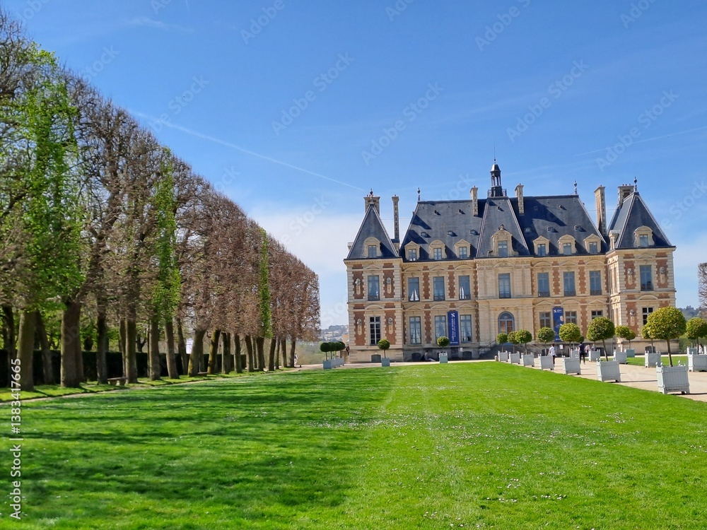 castle in the park of the castle castle in the park of the castle