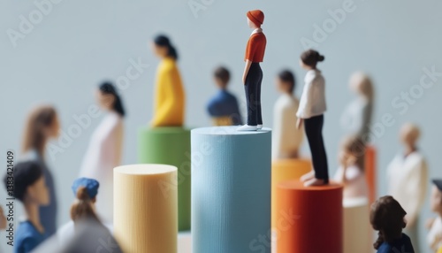 3d chart illustrating teacher demographics by gender and age school setting visual data representation educational insight