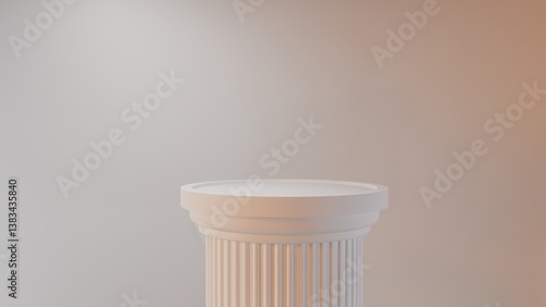 3d greek pillar