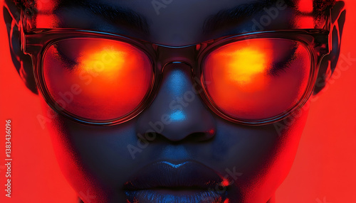 Wallpaper Mural Powerful portrait fashion intense colors Torontodigital.ca