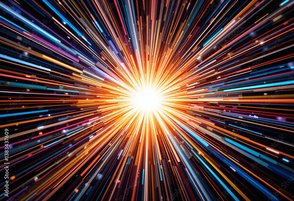 Energetic abstract background with radial bursts and dynamic lines. Energetic abstract background with radial bursts and dynamic lines.