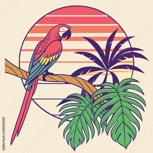 parrot on a branch