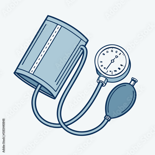 stethoscope on white background