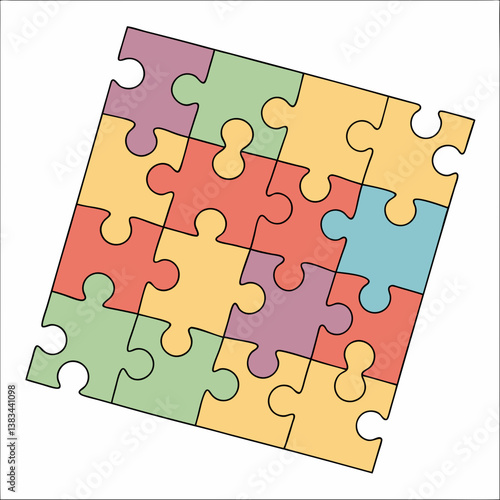 colorful puzzle pieces