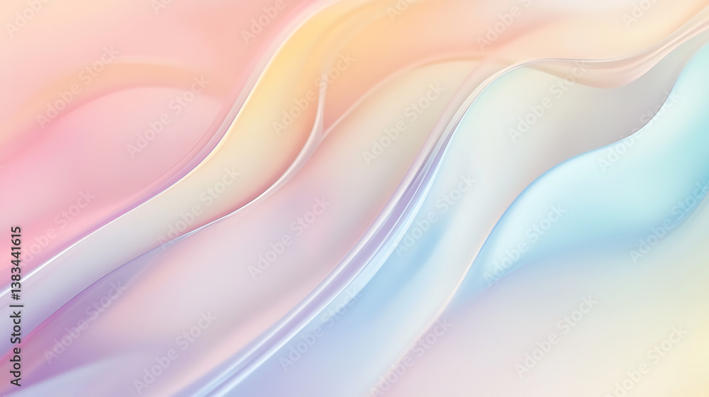 Fototapeta premium Gradient background in pastel light colors, soft and smooth abstract backdrop for design and branding