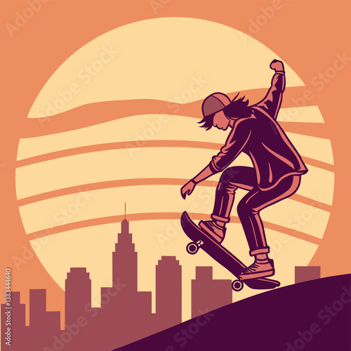 skateboarder in the city