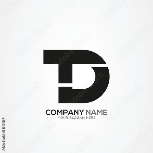 Creative Letter TD DT Monogram Logo Template With Vector Eps