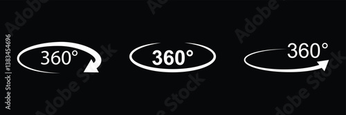 rotate 360 degrees icon