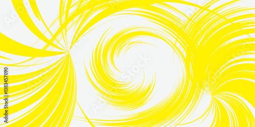 Circle brush stroke vector isolated on white background. yellow enso zen circle brush stroke.For stamp,seal, ink and paintbrush design template. Sun grunge hand drawn circle shape, vector illustration