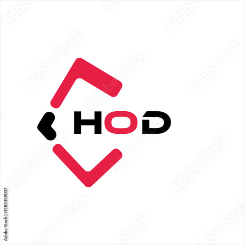 HOD creative minimalist letter logo. HOD unique vector initials alphabet letter logo designHOD creative minimalist letter logo. HOD unique vector initials alphabet letter logo design