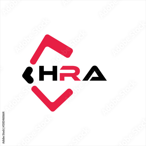 HRA creative minimalist letter logo. HRA unique vector initials alphabet letter logo design