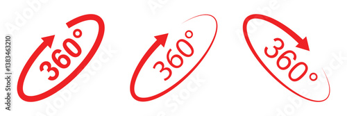 rotate 360 degrees icon