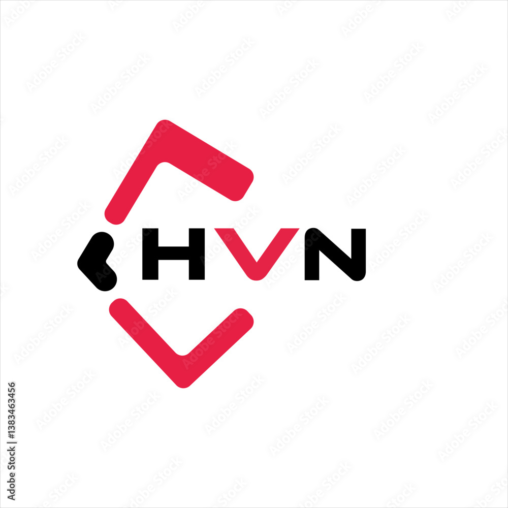 HVN creative minimalist letter logo. HVN unique vector initials alphabet letter logo design HVN creative minimalist letter logo. HVN unique vector initials alphabet letter logo design