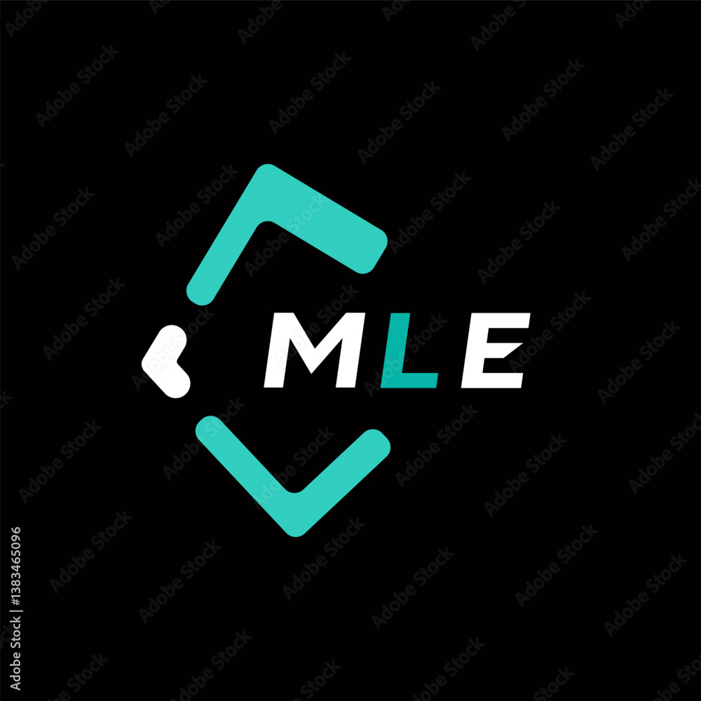 MLE creative minimalist letter logo. MLE unique vector initials alphabet letter logo design MLE creative minimalist letter logo. MLE unique vector initials alphabet letter logo design