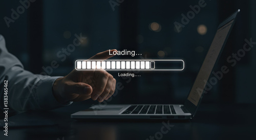 Wallpaper Mural Loading... Patience is Key! Waiting for File Transfer, Software Update, or Website to Load on Laptop. Digital Technology & User Experience Torontodigital.ca