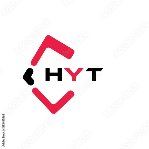 HYT creative minimalist letter logo. HYT unique vector initials alphabet letter logo design