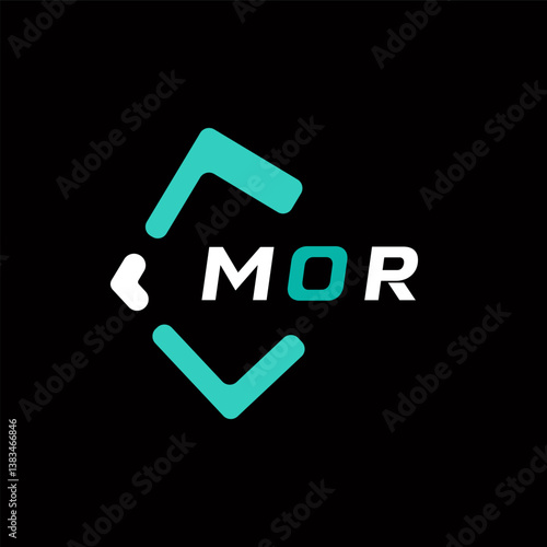 MOR creative minimalist letter logo. MOR unique vector initials alphabet letter logo design