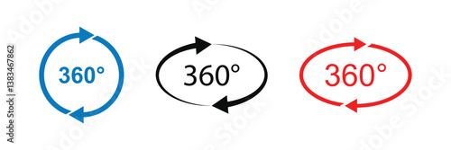 rotate 360 degrees icon